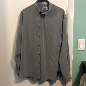 Grey Alfani medium collared button down